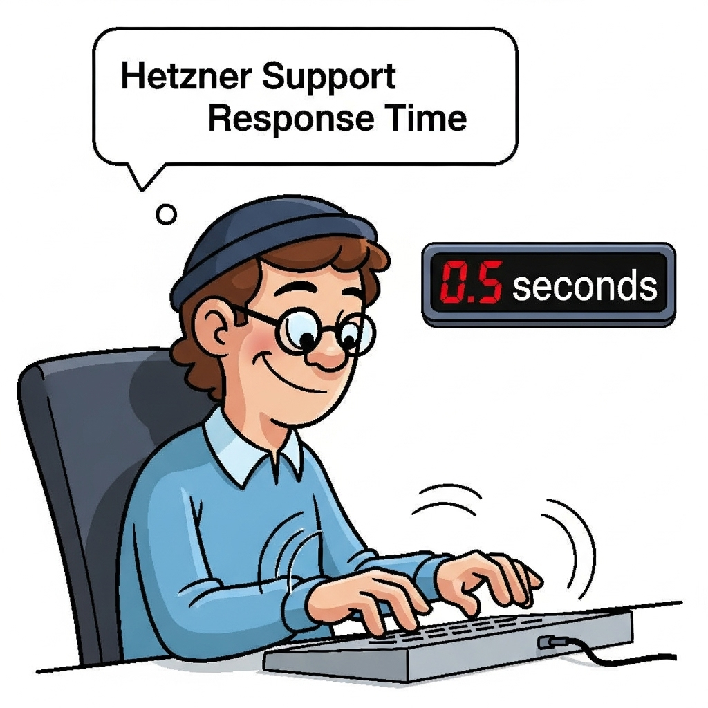 Animated Hetzner support meme